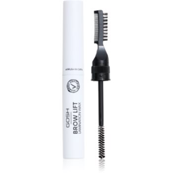 GOSH COPENHAGEN Brow Lift Lamination Wax ceară de fixare pentru sprâncene perie 2 in 1 - imagine 2